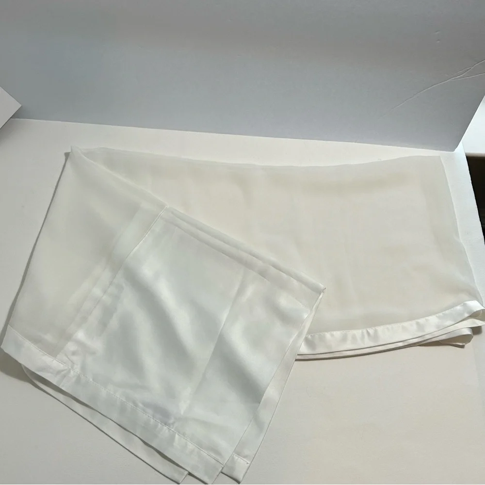 Silky Scarves Lot of 2, Copper/Brown & Cream Beautiful